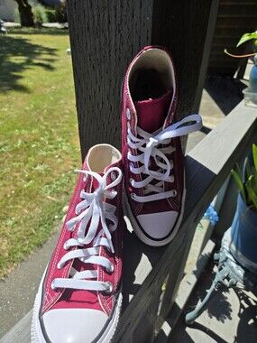 Converse High-Top Sneakers in Dark Pink